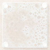 ビールの泡 ガラスコースター (裏面)