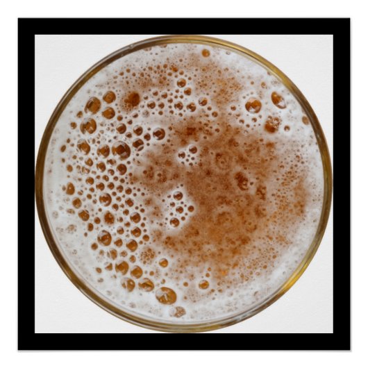 ビールの泡 ポスター (正面)