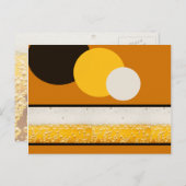 ビールの泡 ポストカード (正面/裏面)