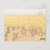 ビールの泡 ポストカード (裏面)