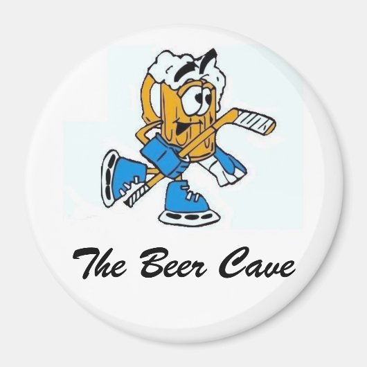 ビールの洞窟のロゴを作成 マグネット (正面)