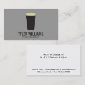 ビールの点 | (ダーク) 名刺 (正面/裏面)