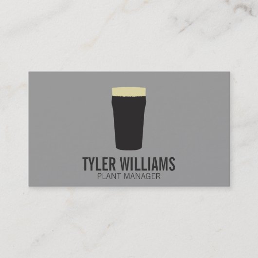ビールの点 | (ダーク) 名刺 (正面)