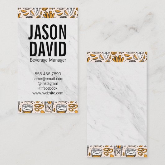 ビールの点 |ホップ 名刺 (正面/裏面)