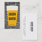 ビールの点 |素朴 （バリエーション） 名刺 (正面/裏面)