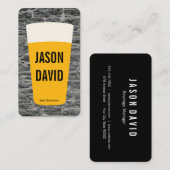 ビールの点 |素朴 （バリエーション） 名刺 (正面/裏面)