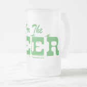 ビールの煮込みはこちら フロストグラスビールジョッキ (正面右)