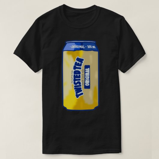ビールの甘いお茶のツイスト茶缶 Tシャツ (デザイン正面)