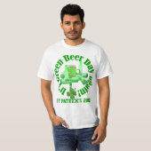 ビールの生日が続く Tシャツ (正面フル)