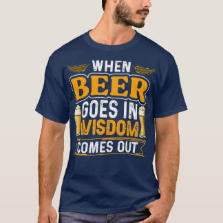 ビールの知恵来アウト Tシャツ