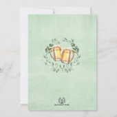 ビールの緑のリハーサルディナーをする前に生きる 招待状 (裏面)