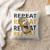 ビールの繰り返し クッション (ブランケット)