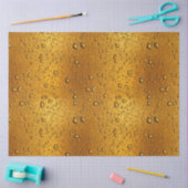 ビールの背景の水滴 薄葉紙 (クラフト)