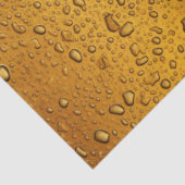 ビールの背景の水滴 薄葉紙 (詳細)