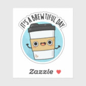 ビールの良い日のコーヒーパおもしろいンだ シール (シート)