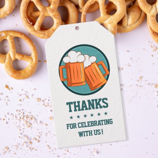 ビールの誕生日お礼 ギフトタグ