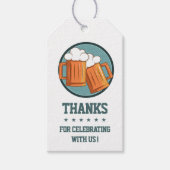 ビールの誕生日お礼 ギフトタグ (正面)