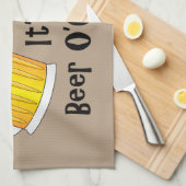 ビールの誕生日パおもしろいーティーBBQタオル キッチンタオル (四つ折り)