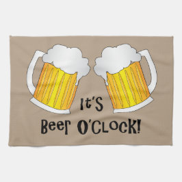 ビールの誕生日パおもしろいーティーBBQタオル キッチンタオル