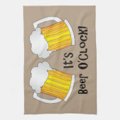 ビールの誕生日パおもしろいーティーBBQタオル キッチンタオル (縦)