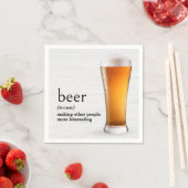 ビールの辞書の定義 スタンダードカクテルナプキン (インサイチュ)