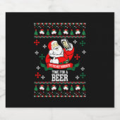 ビールの醜いクリスにとって最高に素晴らしい時間だ スパークリングワインラベル (シングルラベル)