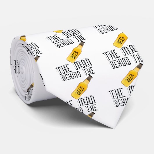 ビールの陰にいる人 ネクタイ (ロール)