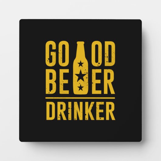 ビールの飲み方が上手 フォトプラーク (正面)