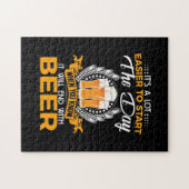 ビールの飲み物で終わる ジグソーパズル (横)