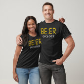 ビールの飲み物のビール時計 Tシャツ (ユニセックス)