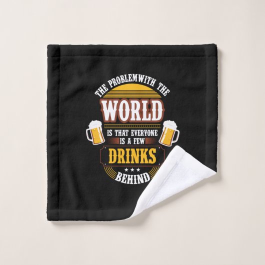 ビールの飲み物誰もが誕生の背後にいくつかの飲み物 ウォッシュタオル (ウォッシュタオル)