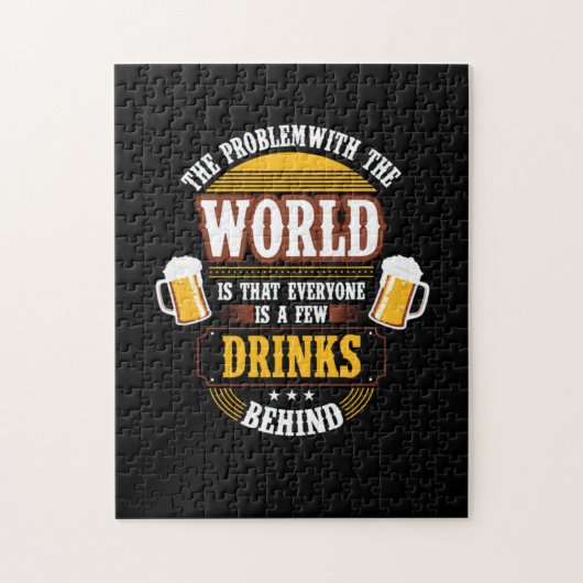 ビールの飲み物誰もが誕生の背後にいくつかの飲み物 ジグソーパズル (縦)