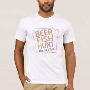 ビールの魚おもしろいの狩りパパのお父さんの日 Tシャツ