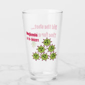 ビールのCOVIDワクチン接種の撮影時間 タンブラーグラス (裏面)