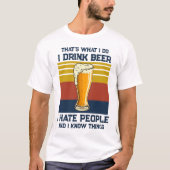 ビールのTシャツを飲む Tシャツ (正面)