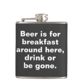 ビールはこの辺に朝食、飲み物のためまたはgonです フラスク (正面)