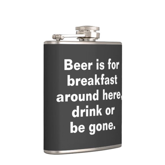 ビールはこの辺に朝食、飲み物のためまたはgonです フラスク (右)