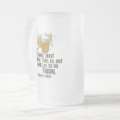 ビールはです証拠(フランクリン) フロストグラスビールジョッキ (正面左)