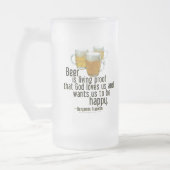 ビールはです証拠(フランクリン) フロストグラスビールジョッキ (左)