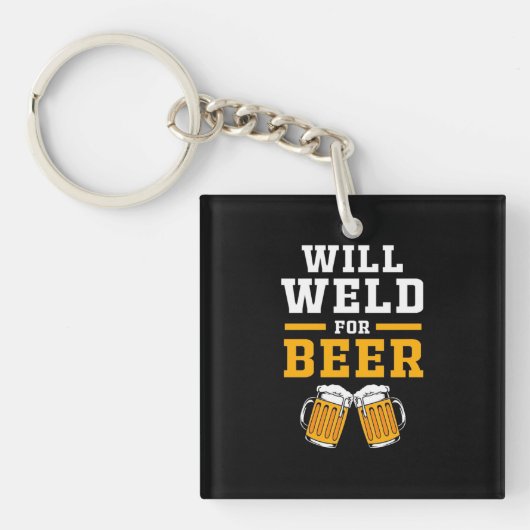 ビールはウェルダーの方が好い キーホルダー (正面)