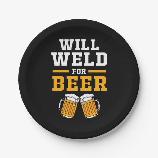 ビールはウェルダーの方が好い ペーパープレート (正面)