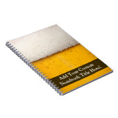 ビールはクローズアップ泡立ちます ノートブック (右側)