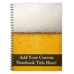 ビールはクローズアップ泡立ちます ノートブック