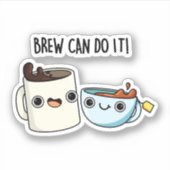 ビールはコーヒーおもしろいの紅茶パンができる シール (正面)