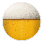 ビールはパターン背景泡立ちます セラミックノブ (正面)