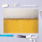 ビールはパターン背景泡立ちます 薄葉紙 (クラフト)