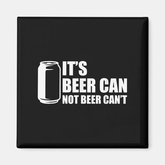 ビールはビールが利かない マグネット (正面)