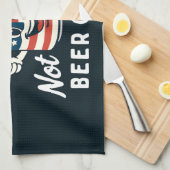 ビールはビールは飲めないおもしろいパーティー キッチンタオル (四つ折り)