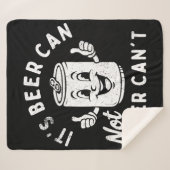 ビールはビールは飲めないおもしろいパーティー シェルパブランケット (正面(横))