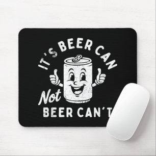 ビールはビールは飲めないおもしろいパーティー マウスパッド